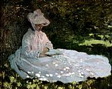 Claude Monet A Woman Reading painting